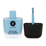 Buy SUGAR Cosmetics Tip Tac Toe Nail Lacquer Classic | Long-lasting, 100% Chip-resistant & Glossy Finish | 9 ml - 09 Blue Blaze - Purplle