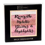 Buy Ronzille Shimmer Baked Blusher and Brick Highlighter - 03 - Purplle
