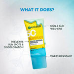 Buy Garnier Super UV Cooling Water Gel Sunscreen | 8-hr freshness | No White Cast | SPF 50 PA++++| 30 ml - Purplle