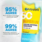 Buy Garnier Super UV Cooling Water Gel Sunscreen | 8-hr freshness | No White Cast | SPF 50 PA++++| 30 ml - Purplle