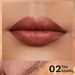 Buy Pilgrim Glitter Lipstick The Khalifa-02 Luxurious 3-D Glitter Formula With Matte Finish (4.2 gm) - Purplle