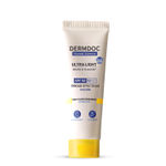 Buy DERMDOC SPF 50 Ultra Light Daily Glow Sunscreen (30 gm) | PA+++ | Sunblock | Lightweight | Non-Greasy | 0 White Cast | Non-Comodogenic - Purplle