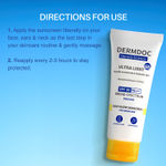 Buy DERMDOC SPF 50 Ultra Light Daily Glow Sunscreen (30 gm) | PA+++ | Sunblock | Lightweight | Non-Greasy | 0 White Cast | Non-Comodogenic - Purplle