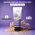 Buy Dr. Sheth's Oat & Ceramide Sunscreen | SPF 50+ PA++++| Oil-Free Sunscreen For Sensitive Skin| Lightweight & No White Cast| Strengthens Skin Barrier|Sun Protection From UVA/B/IR Rays | Men & Women | 50 gm - Purplle