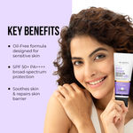 Buy Dr. Sheth's Oat & Ceramide Sunscreen | SPF 50+ PA++++| Oil-Free Sunscreen For Sensitive Skin| Lightweight & No White Cast| Strengthens Skin Barrier|Sun Protection From UVA/B/IR Rays | Men & Women | 50 gm - Purplle
