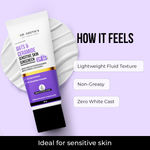 Buy Dr. Sheth's Oat & Ceramide Sunscreen | SPF 50+ PA++++| Oil-Free Sunscreen For Sensitive Skin| Lightweight & No White Cast| Strengthens Skin Barrier|Sun Protection From UVA/B/IR Rays | Men & Women | 50 gm - Purplle