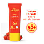 Buy Aqualogica Detan+ Oil Balance Fluid Sunscreen for Oily Skin - 50 gm Ultra-Light Fluid Texture | SPF 50+ PA++++ UVA, B & Blue Light Protection | Oil Free | Balances Excess Oil | Non greasy | No White Cast | For Men & Women - Purplle