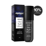 Buy Aqualogica Refresh+ Mid Night Bloom Perfume Body Mist - 150 ml Dark & Sensual Notes of Raspberry & Amber | Long- Lasting Fragrance | Up To 10% Fragrance Oil Concentration | Non-Irritating & Hydrating | Infused with Zemea & Hyaluronic Acid - Purplle