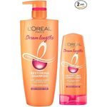 Buy L'Oreal Paris Dream Lengths Magic Hair Care Regime (Dream Lengths Shampoo (1 L) Dream Lengths Detangling Conditioner (180 ml)) - Purplle