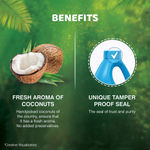 Buy Bajaj 100% Pure Coconut Oil 1 litre | Made with Premium Grade 1 Quality Coconuts - Purplle