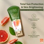 Buy Lotus Botanicals Vitamin C Skin Brightening MatteFLUID Sunscreen | SPF 50 Pa+++ | 100X Vitamin C | UVA/UVB Sun Protection | Brightens Skin | No White Cast | Water Resistant | All Skin Types | For Men & Women 5 gm - Purplle