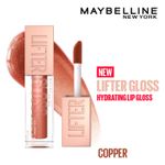 Buy Maybelline New York Lifter Gloss, Tinted Lip Gloss With Hyaluronic Acid, Copper, 5.4 ml - Purplle