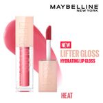 Buy Maybelline New York Lifter Gloss, Tinted Lip Gloss With Hyaluronic Acid, Heat, 5.4 ml - Purplle