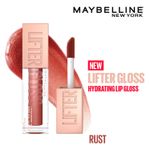 Buy Maybelline New York Lifter Gloss, Tinted Lip Gloss With Hyaluronic Acid, Rust, 5.4 ml - Purplle