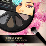 Buy FACES CANADA 6 in 1 Eyeshadow Palette - Smokey Diva 03 6 gm | Olive Butter & Macadamia Oil | Vibrant Colors | Highly Pigmented | Easily Blendable | Silky Satin Texture | No Crease | Cruelty-Free - Purplle