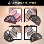 Buy FACES CANADA 6 in 1 Eyeshadow Palette - Smokey Diva 03 6 gm | Olive Butter & Macadamia Oil | Vibrant Colors | Highly Pigmented | Easily Blendable | Silky Satin Texture | No Crease | Cruelty-Free - Purplle