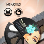 Buy FACES CANADA 6 in 1 Eyeshadow Palette - Smokey Diva 03 6 gm | Olive Butter & Macadamia Oil | Vibrant Colors | Highly Pigmented | Easily Blendable | Silky Satin Texture | No Crease | Cruelty-Free - Purplle