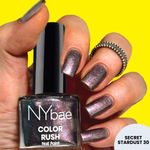 Buy NY Bae Color Rush Nail Paint - Secret Stardust 30 (9 ml) | Chip Resistant | Long Lasting | Quick Dry | Gel Nail Polish - Purplle