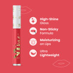 Buy NY Bae Gloss Getter Lip Gloss | Lip & Cheek Tint | Lightweight Glossy Lipstick | Pink Lip Balm | Non-Sticky | Berry Rare 01 (2.8 ml) - Purplle