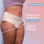 Buy Nua Overnight Period Panties for Women | 360 degree coverage | For Heavy Flow - XXL-XXXL | Unscented | 5 Disposable Period Panties | Upto 0% Leakage, 5 pcs - Purplle