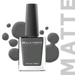 Buy Bella Voste MATTE Nail Polish| Quick Drying Formula| Cruelty Free| Paraben Free & No Harmful Chemicals| Vegan | Lasts for 7 Days & more|Chip Resistant | DEEP MATT Formula with Smooth & Easy Application | Shade no-M01 - 10 ml - Purplle