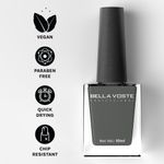 Buy Bella Voste MATTE Nail Polish| Quick Drying Formula| Cruelty Free| Paraben Free & No Harmful Chemicals| Vegan | Lasts for 7 Days & more|Chip Resistant | DEEP MATT Formula with Smooth & Easy Application | Shade no-M01 - 10 ml - Purplle