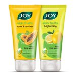 Buy Joy Signature Facewash Combo with Brightening Lemon & Tan Removing Papaya Face Wash (150mlx2) - Purplle