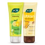 Buy Joy Skin Fruits & Ubtan Face Wash Duo – Glow & Tan-Free Combo (100ml x 2) - Purplle