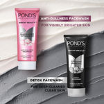 Buy Ponds Bright Miracle Detox Facewash with 10X Power of Charcoal |Detoxifies Skin | 150 gm - Purplle