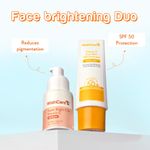 Buy WishCare Brightening Face Duo - Vitamin C Pure Glow Face Sunscreen & Super Bright C16 Vitamin C Face Serum Combo of 2 - Purplle