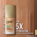 Buy Lakme 9to5 Hya Matte Foundation + Hyaluronic Acid, 5X Hydration, SPF 40, Upto 12 Hrs Matte Finish, Neutral Nude - 25 ml - Purplle