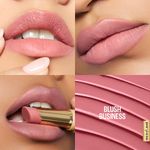 Buy Lakme 9to5 Hya Matte Lipstick With Hyaluronic Acid & Vitamin E, Hydrating, Smudge Proof, Long-lasting Up To 14Hrs - Blush Business - 3.6 gm - Purplle