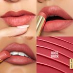 Buy Lakme 9to5 Hya Matte Lipstick With Hyaluronic Acid & Vitamin E, Hydrating, Smudge Proof, Long-lasting Up To 14Hrs - Boss Brick - 3.6 gm - Purplle