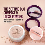 Buy Hilary Rhoda The Setting Duo Compact & Loose Powder | 2-in-1 Compact & Loose Powder | | Matte Finish | Blends Effortlessly | Oil Control Compact | 32 gm (Beige | Shade 03) - Purplle