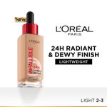 Buy L’Oreal Paris Infallible 24H Tinted Serum Foundation, Light-weight Coverage, Dewy & Radiant Finish, Transfer-proof, 2-3 Light, 30 ml - Purplle