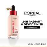Buy L’Oreal Paris Infallible 24H Tinted Serum Foundation, Light-weight Coverage, Dewy & Radiant Finish, Transfer-proof, 0.5-2 Very Light, 30 ml - Purplle