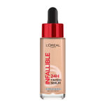 Buy L’Oreal Paris Infallible 24H Tinted Serum Foundation, Light-weight Coverage, Dewy & Radiant Finish, Transfer-proof, 3-4 Light - Medium, 30 ml - Purplle