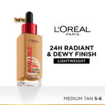 Buy L’Oreal Paris Infallible 24H Tinted Serum Foundation, Light-weight Coverage, Dewy & Radiant Finish, Transfer-proof, 5-6 Medium - Tan, 30 ml - Purplle