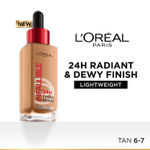 Buy L’Oreal Paris Infallible 24H Tinted Serum Foundation, Light-weight Coverage, Dewy & Radiant Finish, Transfer-proof, 6-7 Tan, 30 ml - Purplle