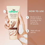 Buy mCaffeine Pore Clearing Coffee Cookie Face Scrub | Remove Blackheads & Detan | 4.5% Exfoliants - Walnuts, Coffee, Charcoal, Clay for Glowing Skin - 100 gm - Purplle