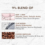 Buy mCaffeine Pore Cleanse Coffee Cookie Detan Face Mask | 9% AHA BHA, 3% Charcoal Beads, Coffee Clay Mask | 10 Mins Detan Charcoal Face Pack - 100 gm - Purplle