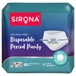 Buy Sirona Disposable Period Panties for Women | M - L | 360° Sanitary Protection for Heavy Flow | Panty like Fit | Full back Coverage | No Leakage, No Rashes, No Discomfort | Maternity Panties with High Absorbency | Pack of 10 - Purplle