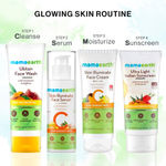 Buy Mamaearth Glowing Skin CSMS Routine : Ubtan Face Wash (100 ml) + Skin Illuminate Face Serum (15 gm) + Skin Illuminate Face Cream (80 gm) + Ultra Light Sunscreen (80 ml) - Purplle