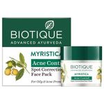 Buy Biotique Myristica Acne Control Spot Correction Face Pack 20 gm - Purplle