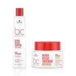 Buy Schwarzkopf Professional Bonacure Repair Rescue Revival Duo with Arginine [Shampoo 250 ml + Treatment 200 ml] - Purplle