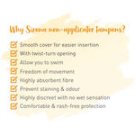 Buy Sirona Non Applicator Tampons, Now Periods Made Easy Heavy Flow 20 Count - 20 Pcs - Purplle