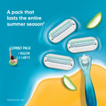 Buy Gillette Venus Smooth Combo pack | Razor plus 2 refills | Aloe vera smooth 1 pc - Purplle