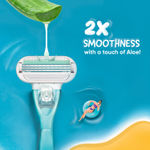 Buy Gillette Venus Smooth Combo pack | Razor plus 2 refills | Aloe vera smooth 1 pc - Purplle