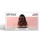 Buy Streax Mini Hair Colour Highlight Kit, Latte Brown, DIY Application, 75 gm - Purplle
