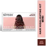 Buy Streax Mini Hair Colour Highlight Kit, Latte Brown, DIY Application, 75 gm - Purplle